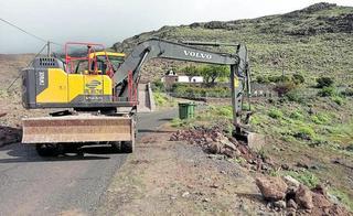 El Cabildo de La Gomera inicia los trabajos de mejora del acceso a Arguayoda, en Alajeró