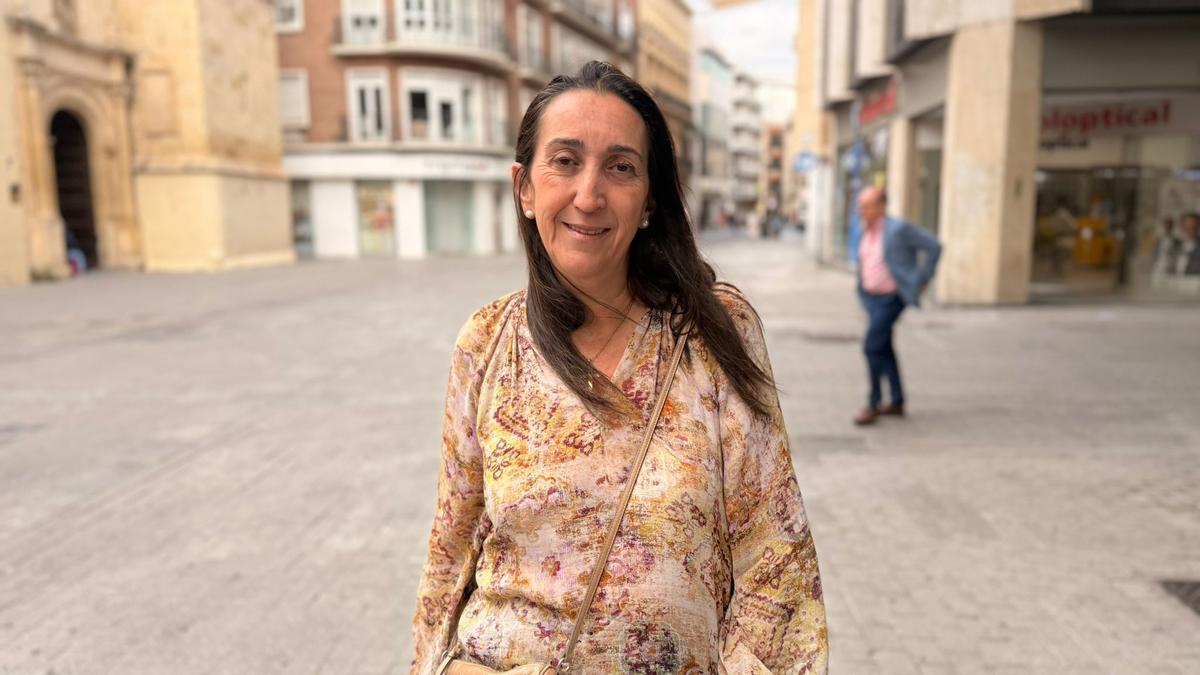 Paula Badanelli tras una visita a los comercios del centro de Córdoba.