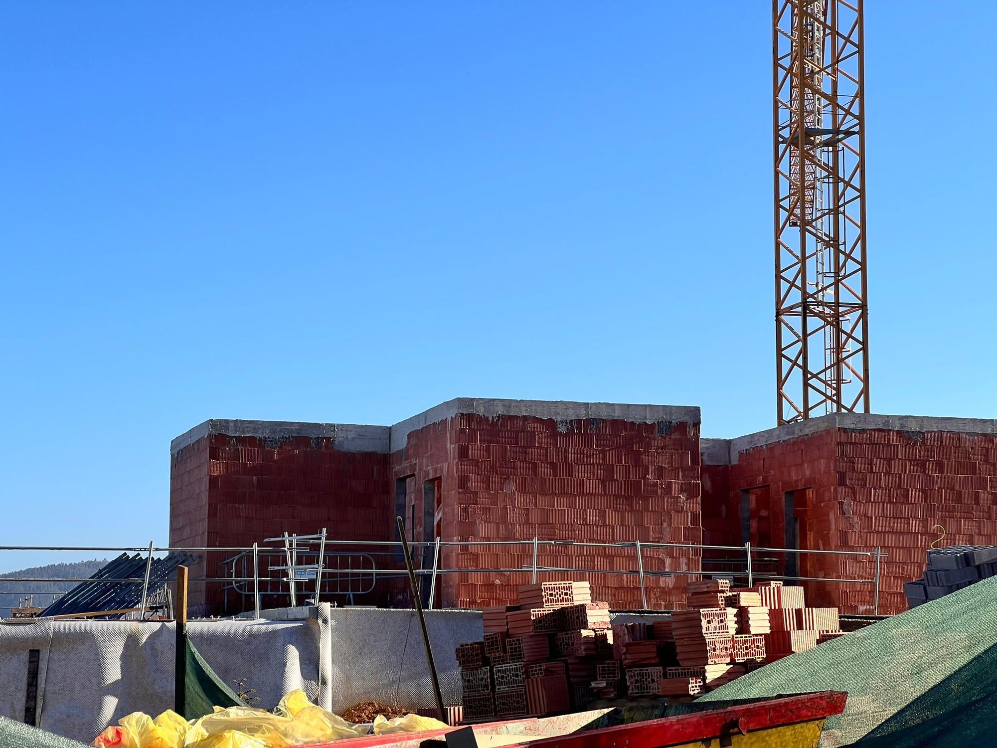 Este es el estado en el que se encuentran las obras del cohousing de Axuntase en Llanera