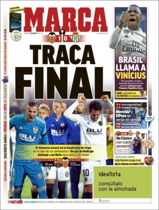 Portada MARCA viernes 1 marzo 2019