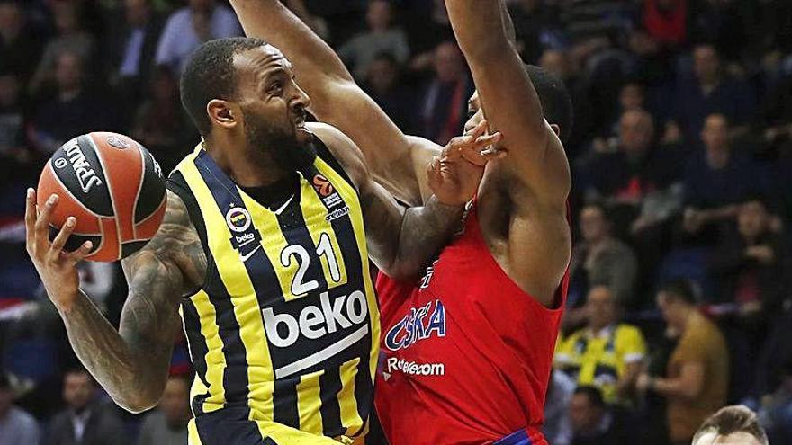 Derrick Williams, en un partido de Euroliga entre el Fenerbahce y el CSKA Moscú