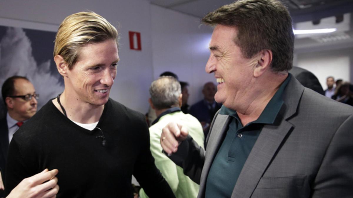 Radomir Antic junto a Fernando Torres en un Efe Fórum Deportes de mayo de 2016