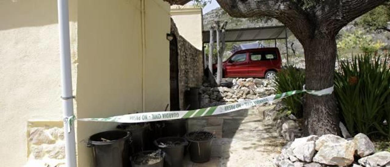 Chalet de Xaló donde asesinaron al matrimonio británico.