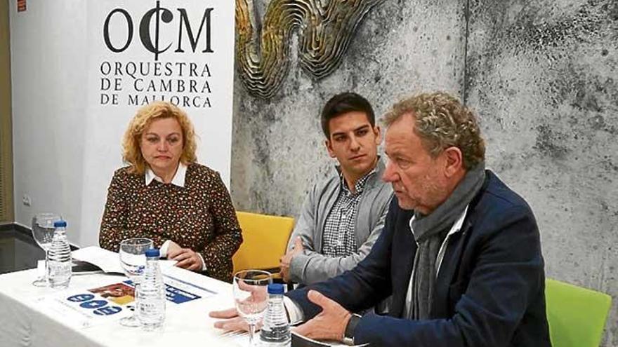 Presentación, ayer en Sant Llorenç, de la temporada de OCM.