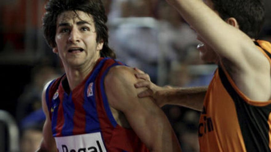 El jugador del Regal Barcelona Ricky Rubio.