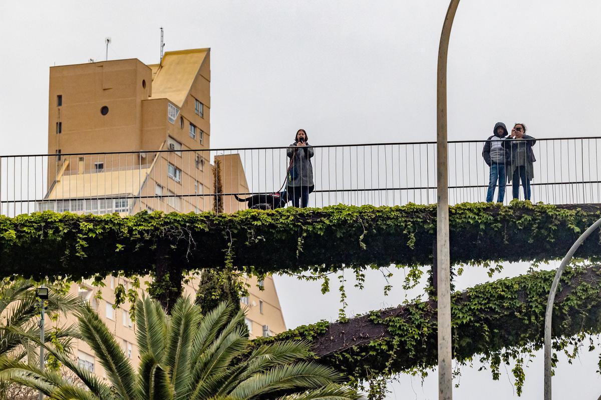 La Policía Local ha estimado una asistencia de cerca de cien mil peregrinos que han acudido a la Santa Faz. Un tercio de los 300.000, que siempre según el Ayuntamiento, hicieron la Santa Faz en 2019, la última edición antes de la pandemia.