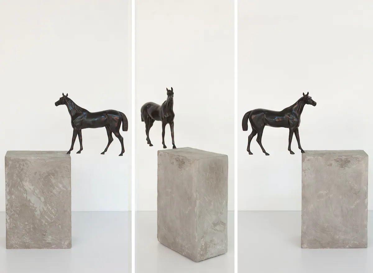 Así será la escultura en septiembre de 2026 cuando el pedestal sea rellenado de hormigón