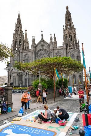 Alfombras de Corpus en Arucas