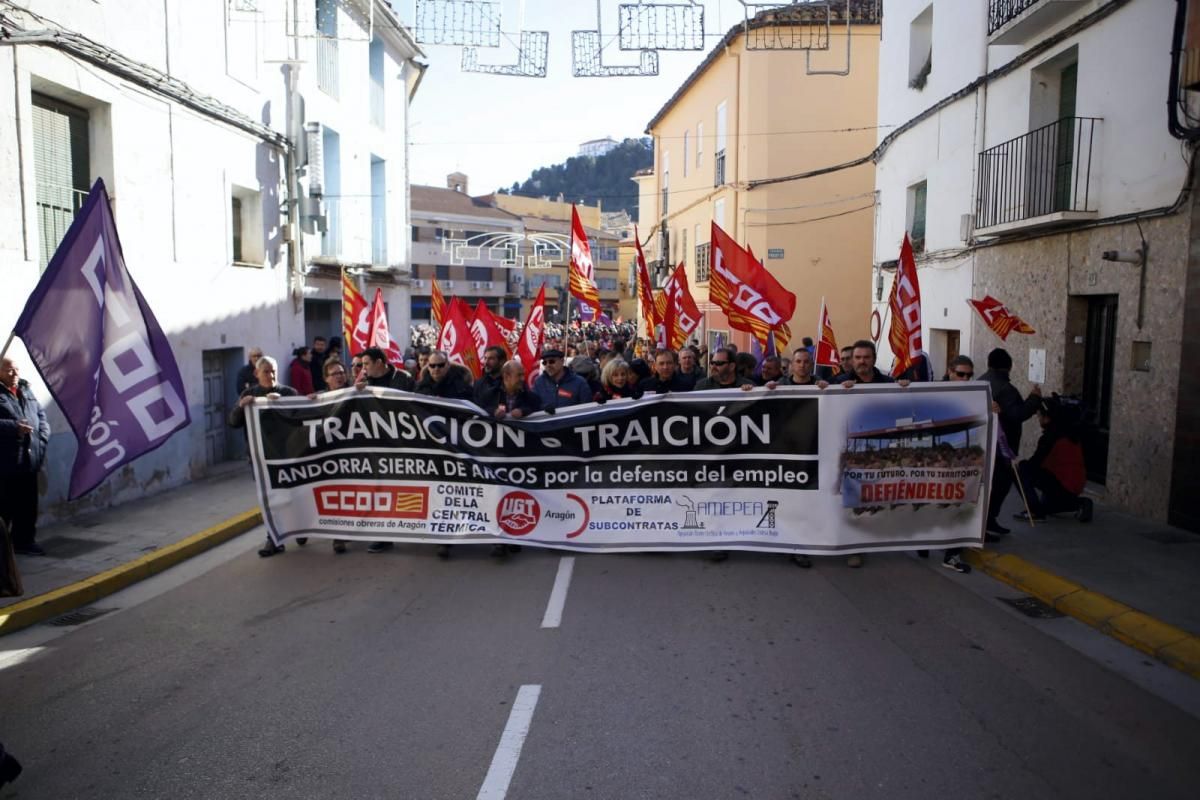 Manifestación en Andorra por una transición justa