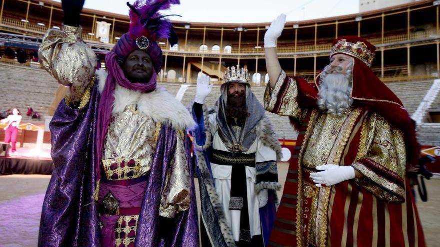 Los Reyes Magos en su llegada del pasado enero