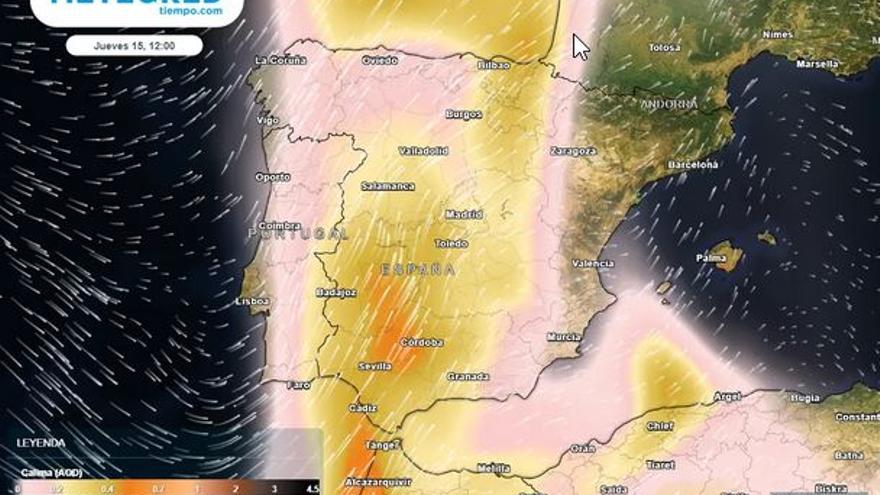 &#039;Lluvia de sangre&#039;: el fenómeno meteorológico vinculado a la calima que llega a Málaga