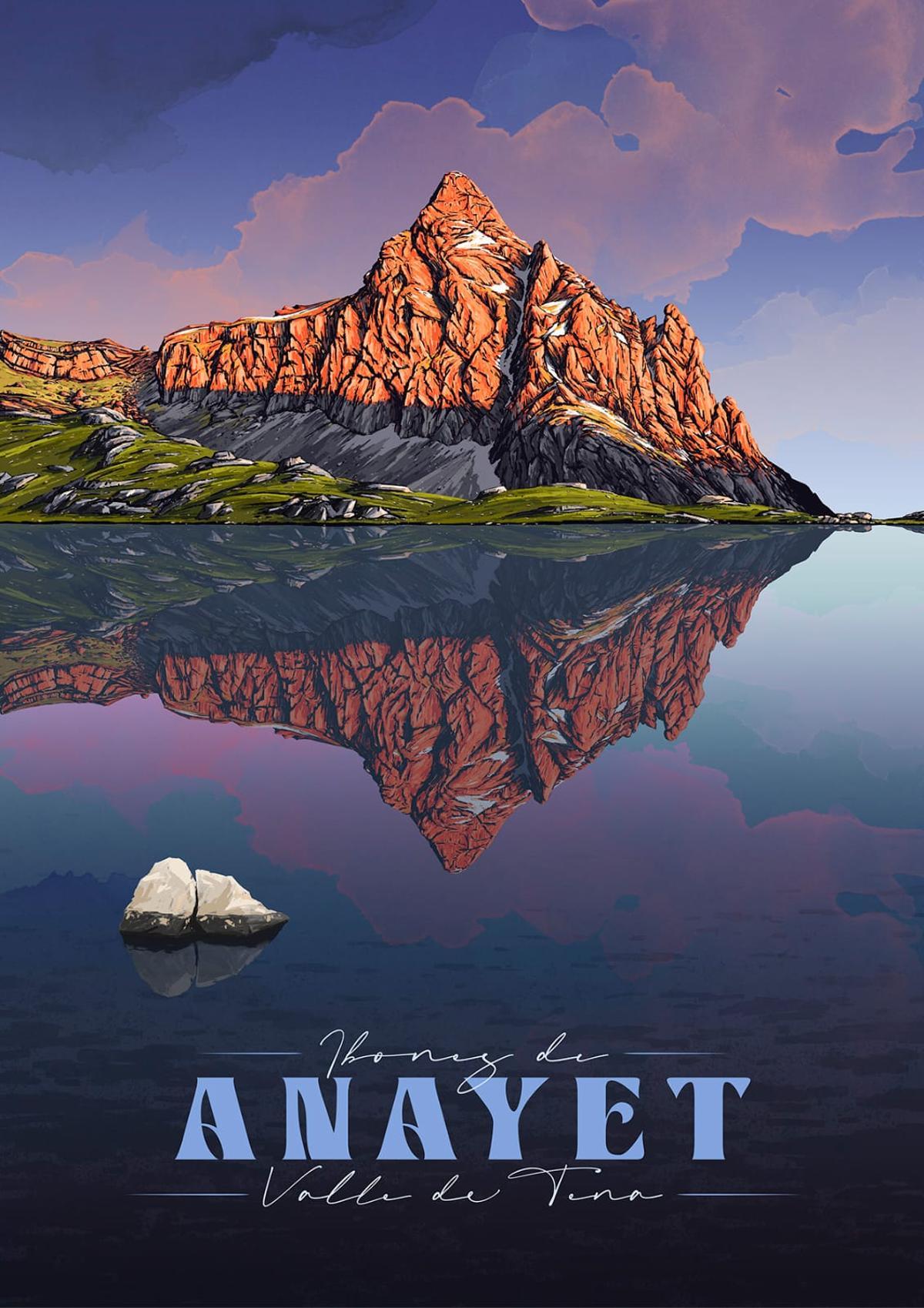 Las láminas de Anayet y Tucarroya entran en la colección de 19 carteles que reproducen el aire ‘retro’ de los diseños franceses.