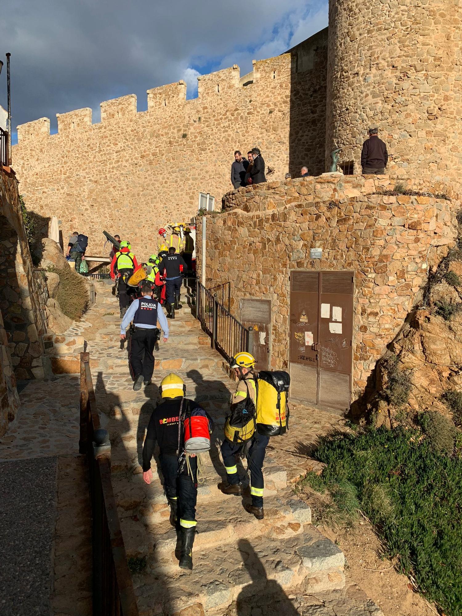 Rescat de dues persones a Tossa de Mar