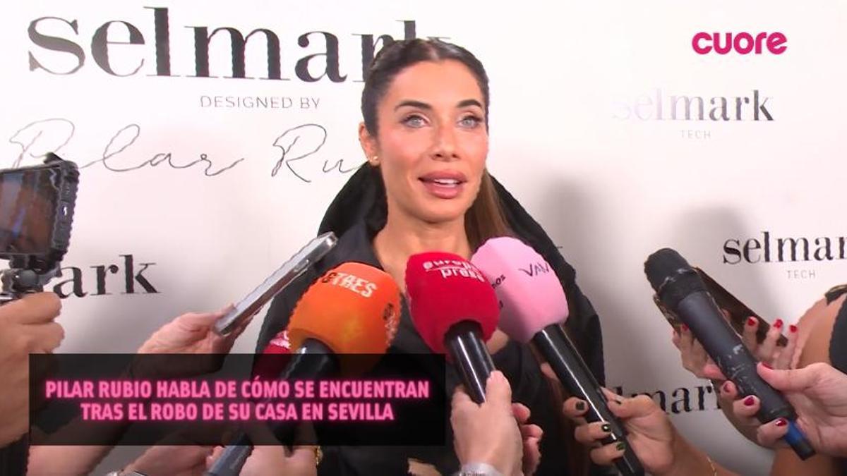 Pilar Rubio hablar por primera vez de cómo se encuentra su familia tras el atraco en su casa de Sevilla