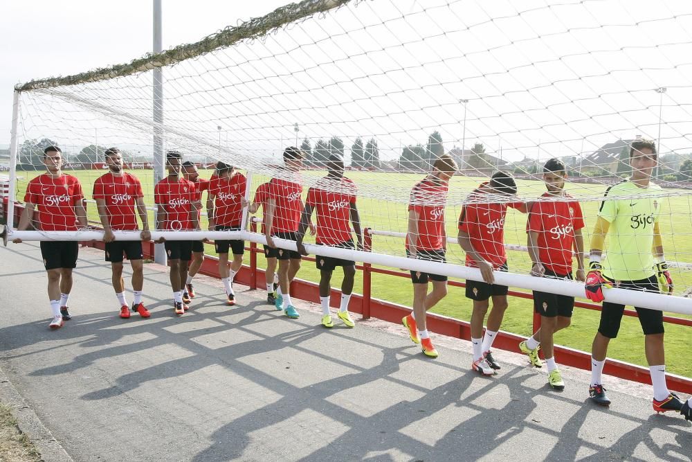 Entrenamiento del Sporting