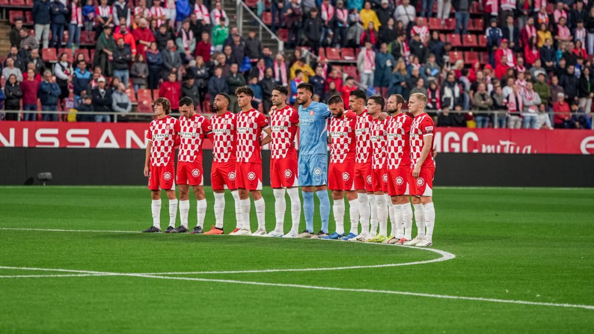 El once del Girona ante el Leganés