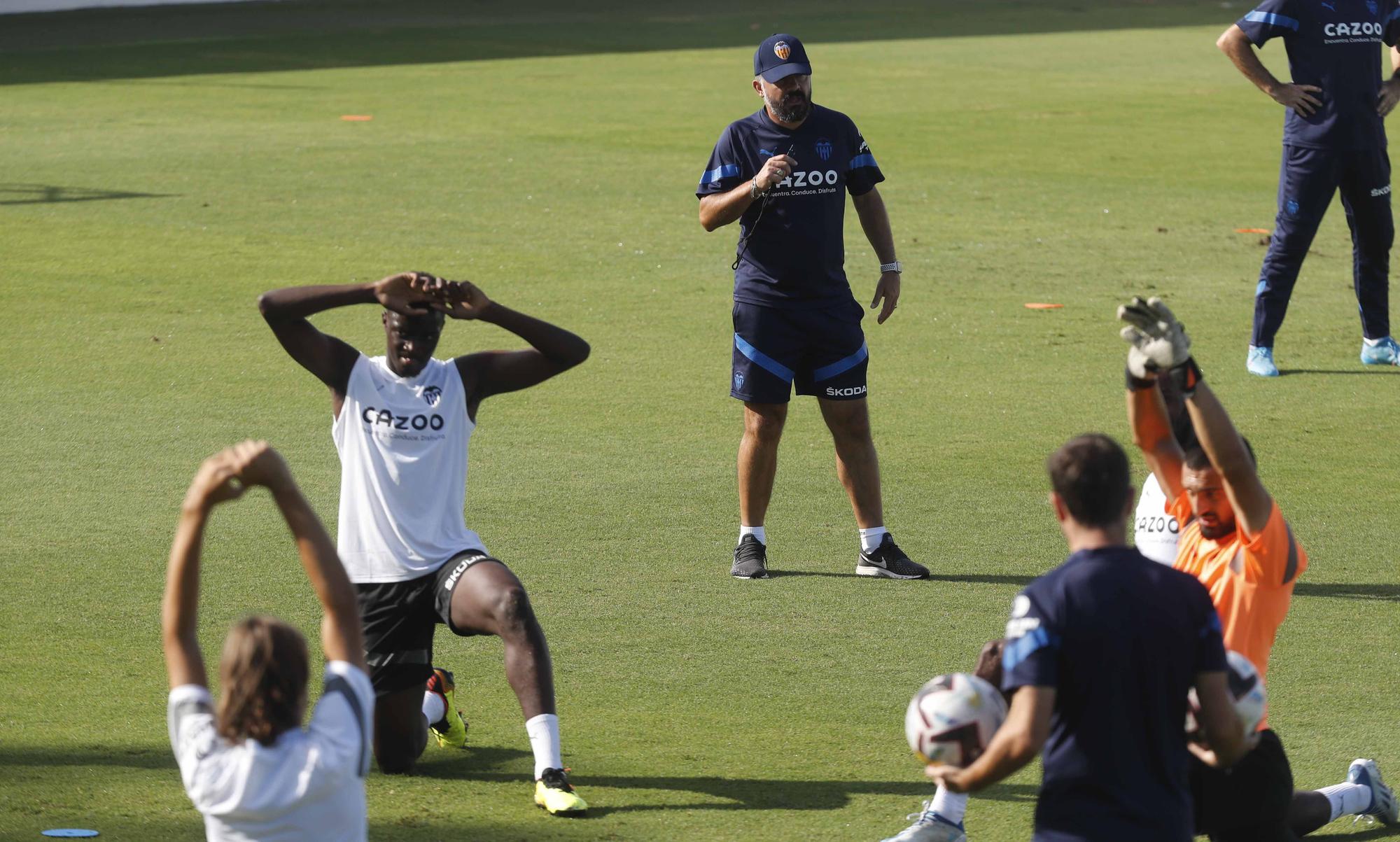 Entrenamiento previo a la segunda jornada de Laliga frente al Athletic de Bilbao