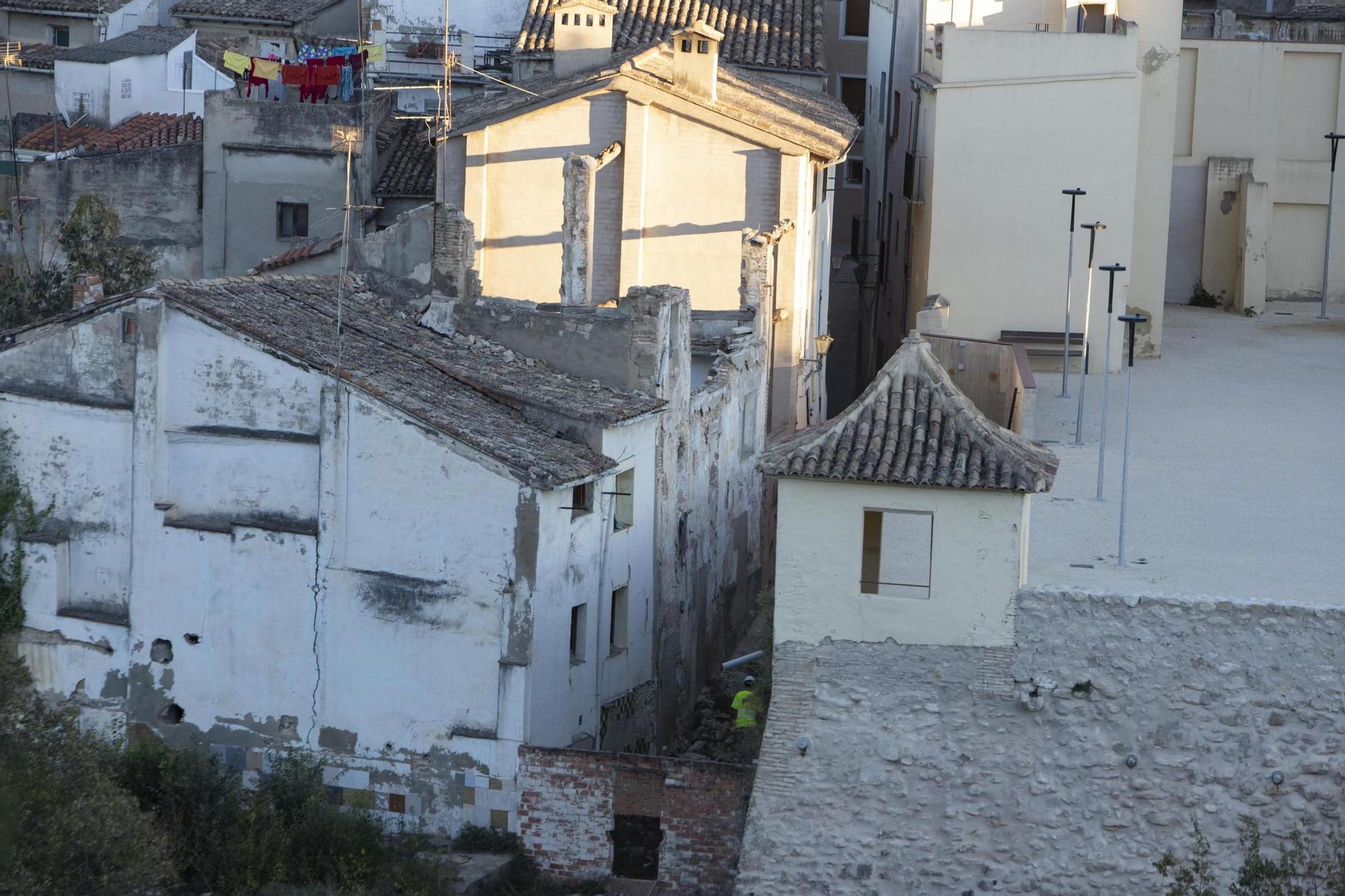 Ontinyent invierte 318.000 para en la estabilización de seis casas en mal estado en la calle Muralla