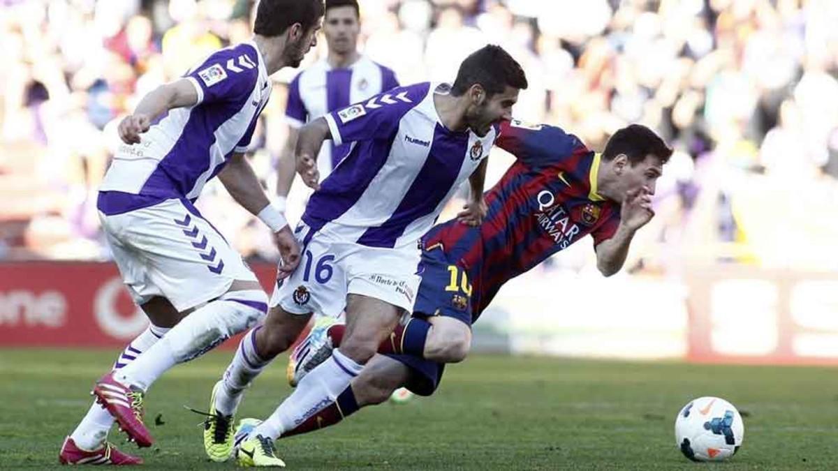 El equipo azulgrana, con Messi en el once titular, cayó 1-0 en la última visita a Zorrilla