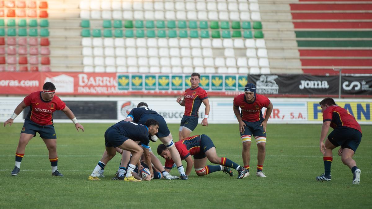 Partido de rugby entre España y Escocia Sub-20 en el Ruta de la Plata de Zamora