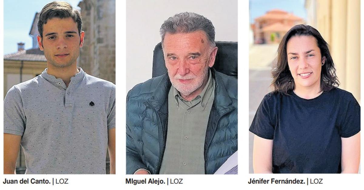 Juan del Canto Sevillano (Villalazán, PP), Miguel Alejo (Almeida, PSOE) y Jénifer Fernández (Arcenillas, Ahora Decide).