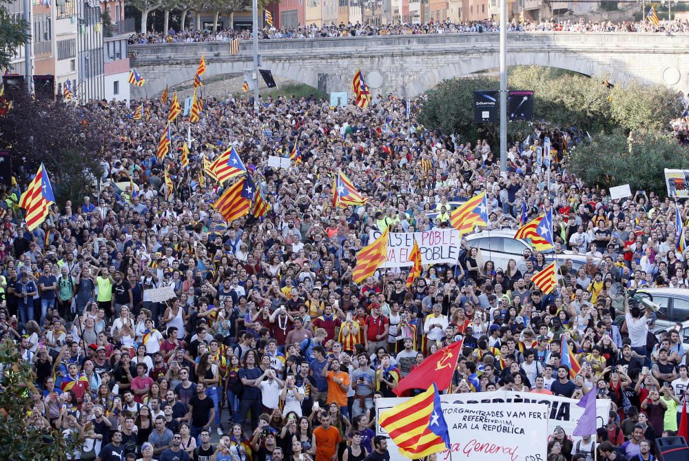 Manifestació a Girona.