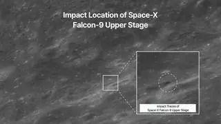 La Agencia Espacial de Corea del Sur comparte imágenes donde el cohete SpaceX se estrelló contra la Luna