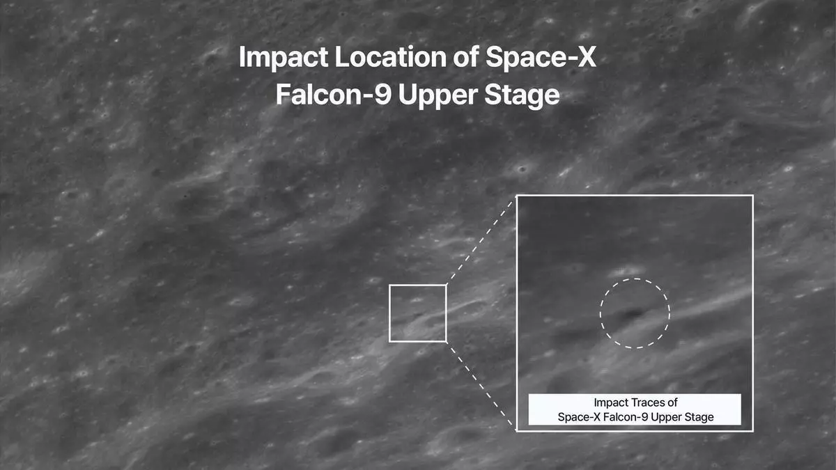 La Agencia Espacial de Corea del Sur comparte imágenes donde el cohete SpaceX se estrelló contra la Luna