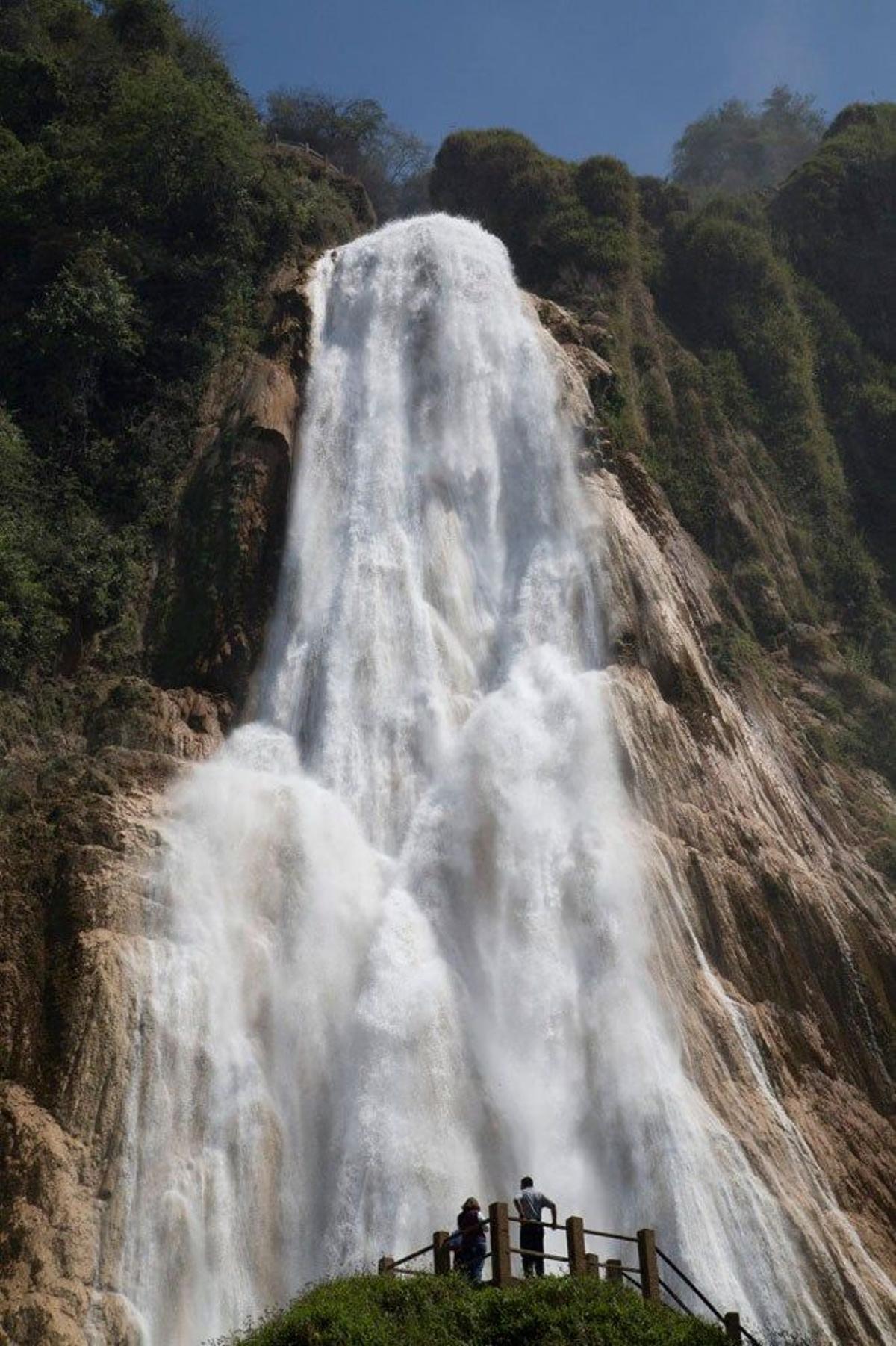 Cascada El Chiflón, en Chiapas (México).