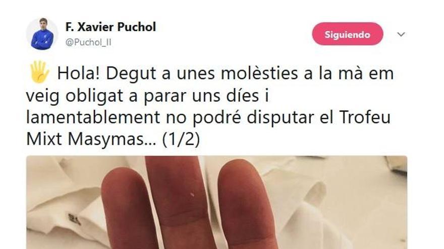 Puchol II serà baixa al MasyMas