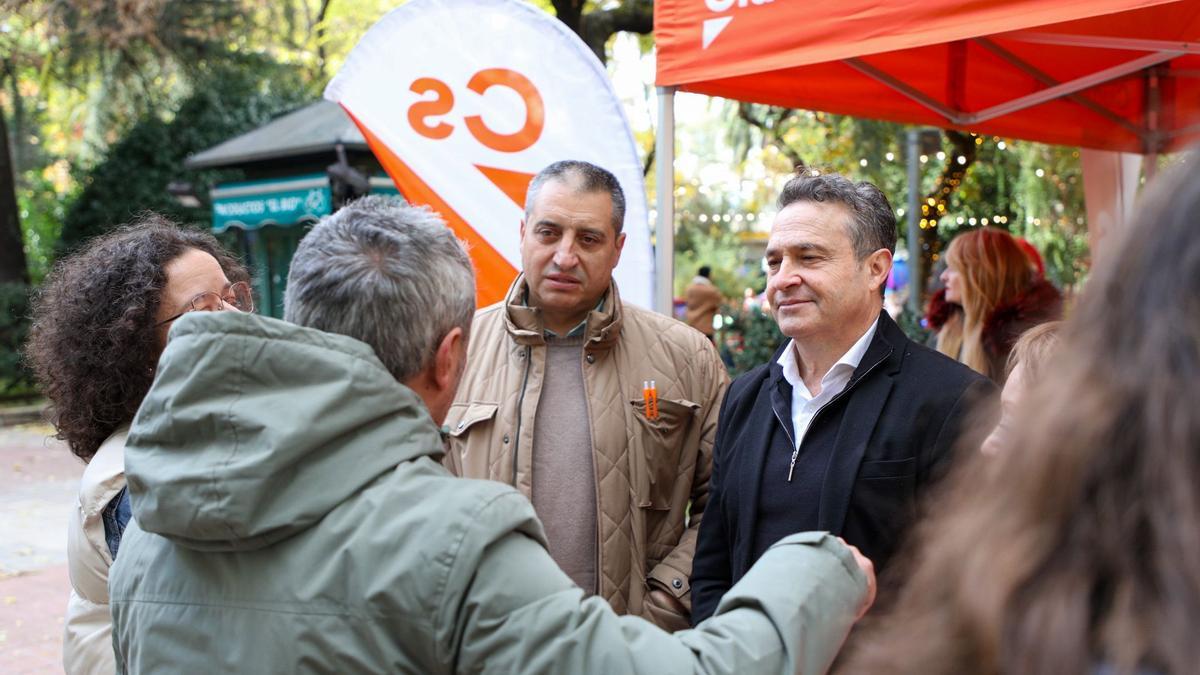 Ignacio Segura Rama y Miguel Ángel Julián en el acto celebrado por Ciudadanos