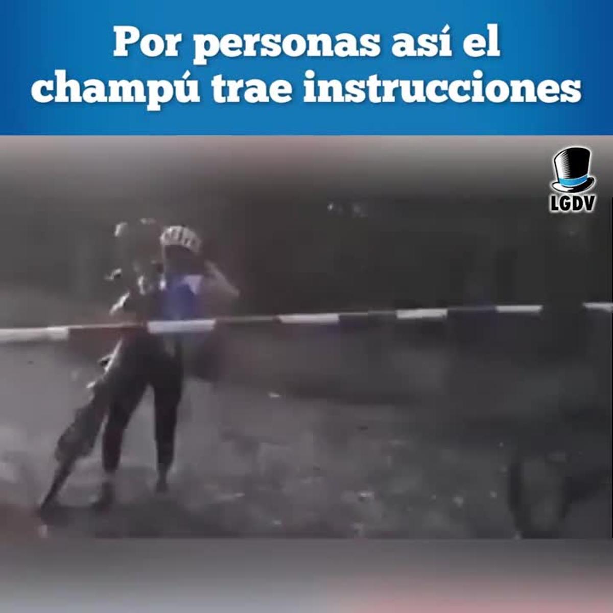 Video viral por personas así el champú lleva instrucciones