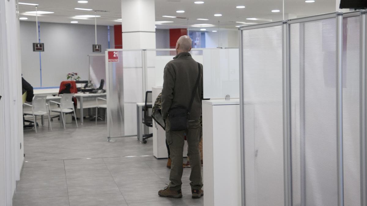 Oficinas del paro de Zamora antes de la crisis sanitaria.