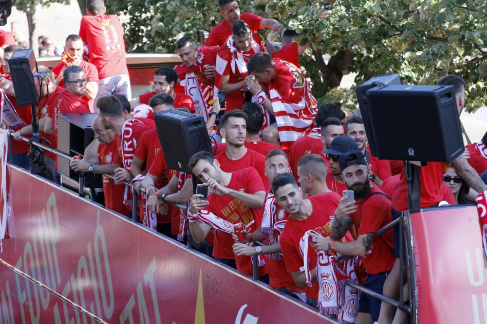 Rua de celebració de l'ascens del Girona