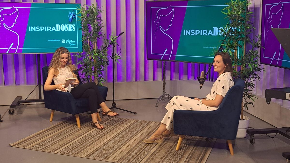 Laura Montesinos durante la grabación de Inspiradones.