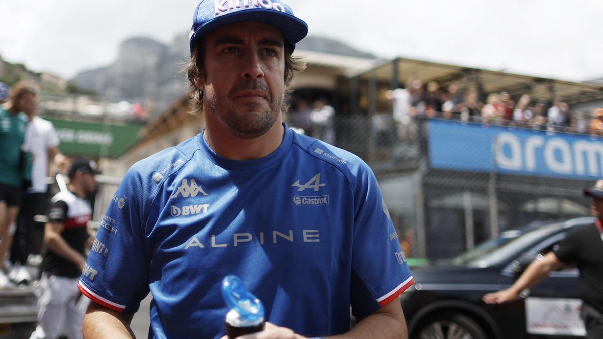 Alonso, durante el GP de Mónaco