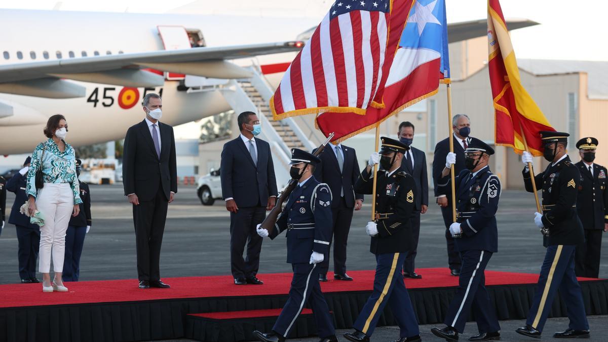 El rey Felipe VI aterriza en San Juan.