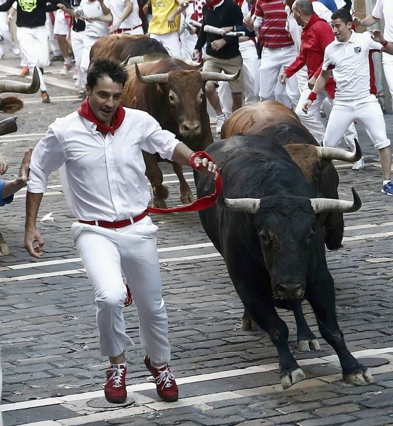 Encierro del cuarto día de las fiestas