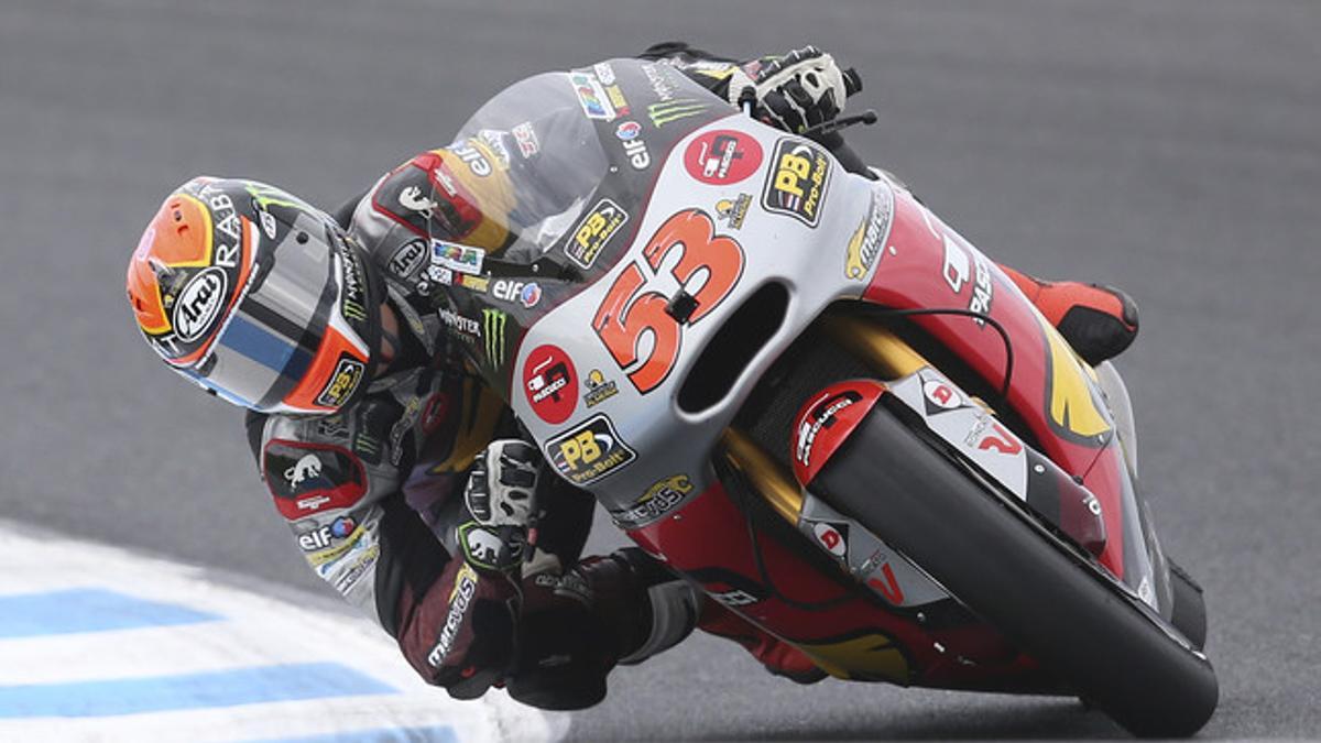 Tito Rabat, en el circuito de Phillip Island, durante los entrenamientos de Moto2 del Gran Premio de Australia