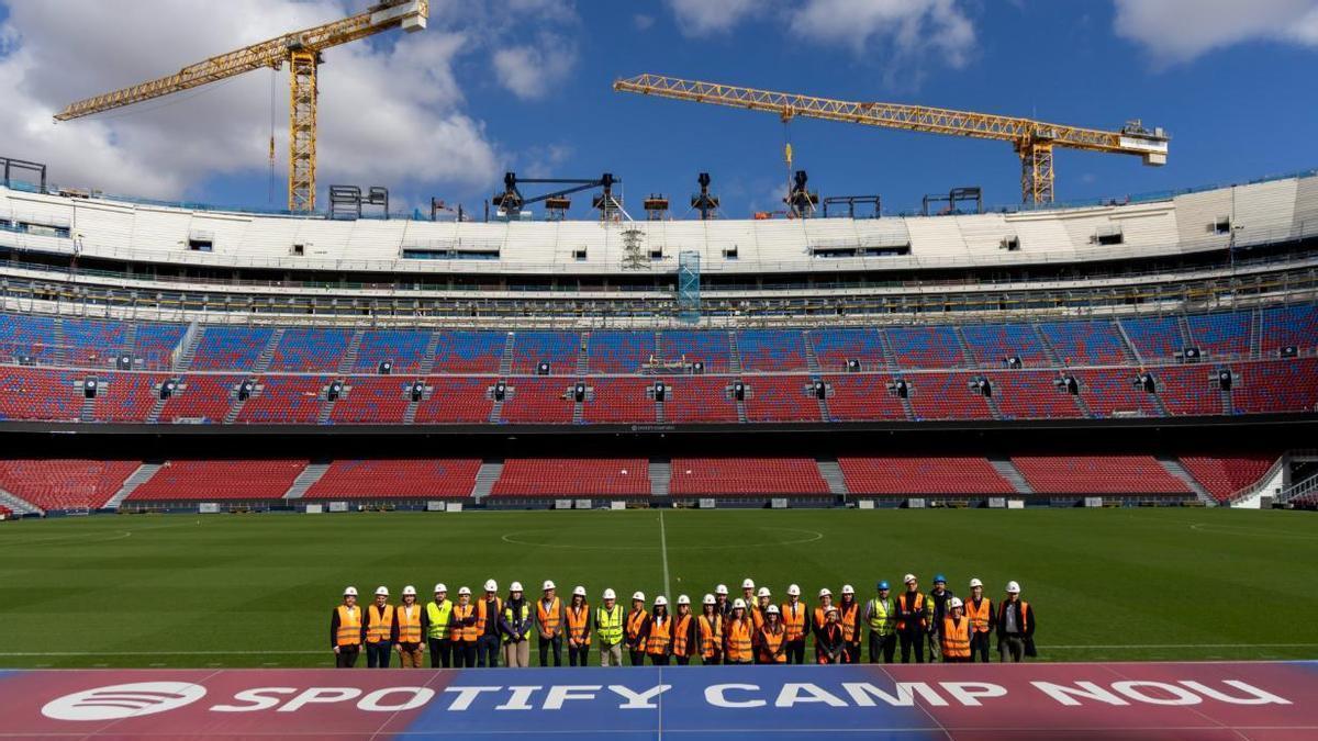 MUNDIAL DE 2030 | La delegación de la FIFA inició su visita a España visitando el Spotify Camp Nou y del RCDE Stadium
