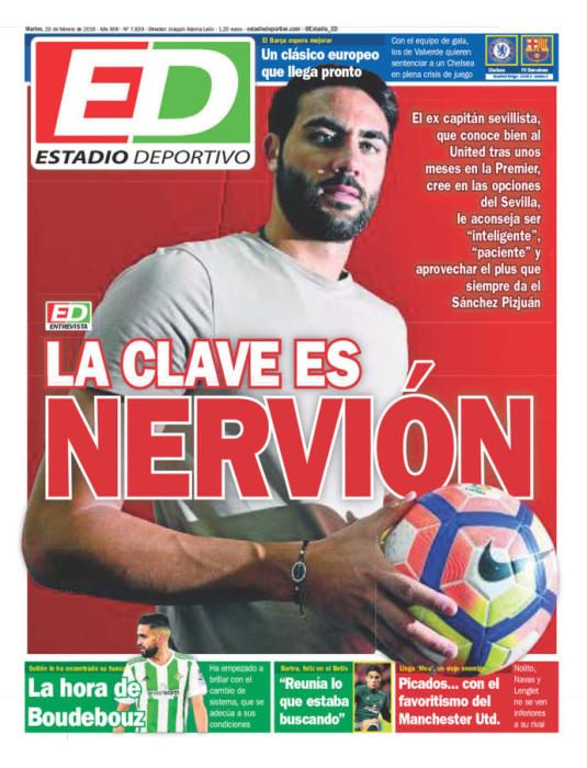 Portadas deportivas del martes 20 de febrero