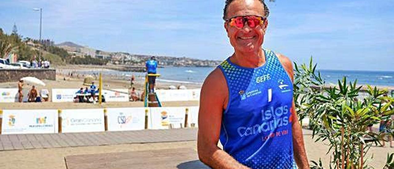 Sergio Miguel Camarero, ayer, en las intalaciones de la Copa del Rey y de la Reina en Playa del Inglés.