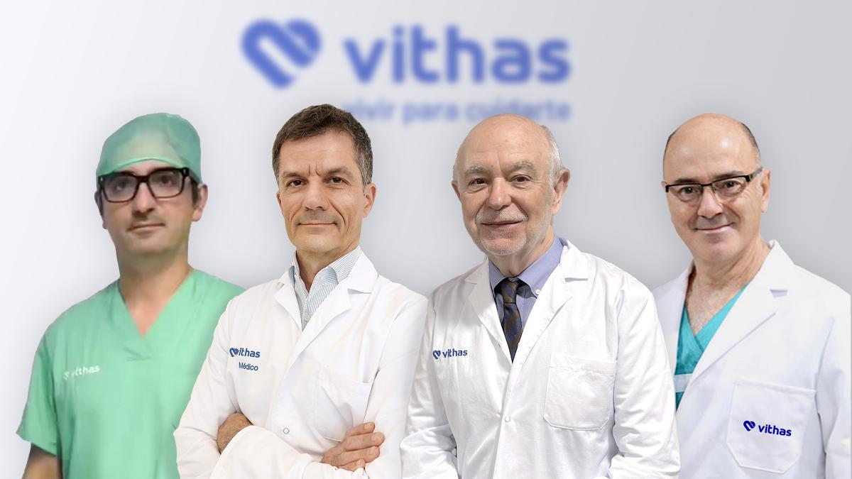 Los médicos de Vithas reconocidos han sido José Vicente Roig, Alessandro Thione, Natalio Cruz y Diego González Rivas.