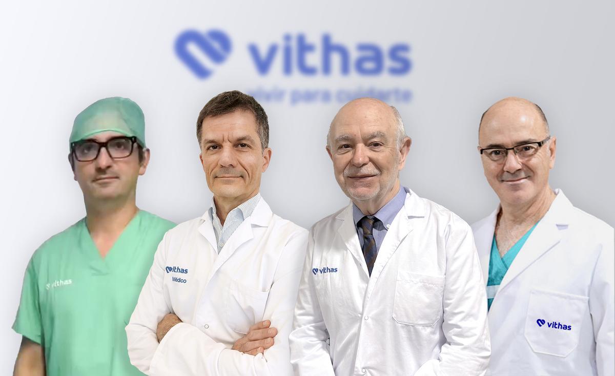 Los médicos de Vithas reconocidos han sido José Vicente Roig, Alessandro Thione, Natalio Cruz y Diego González Rivas.