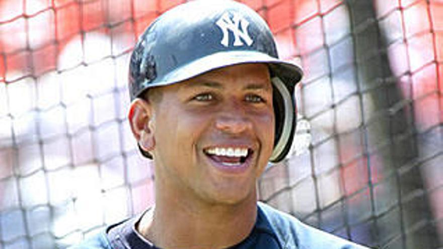 El jugador de béisbol Alex Rodríguez