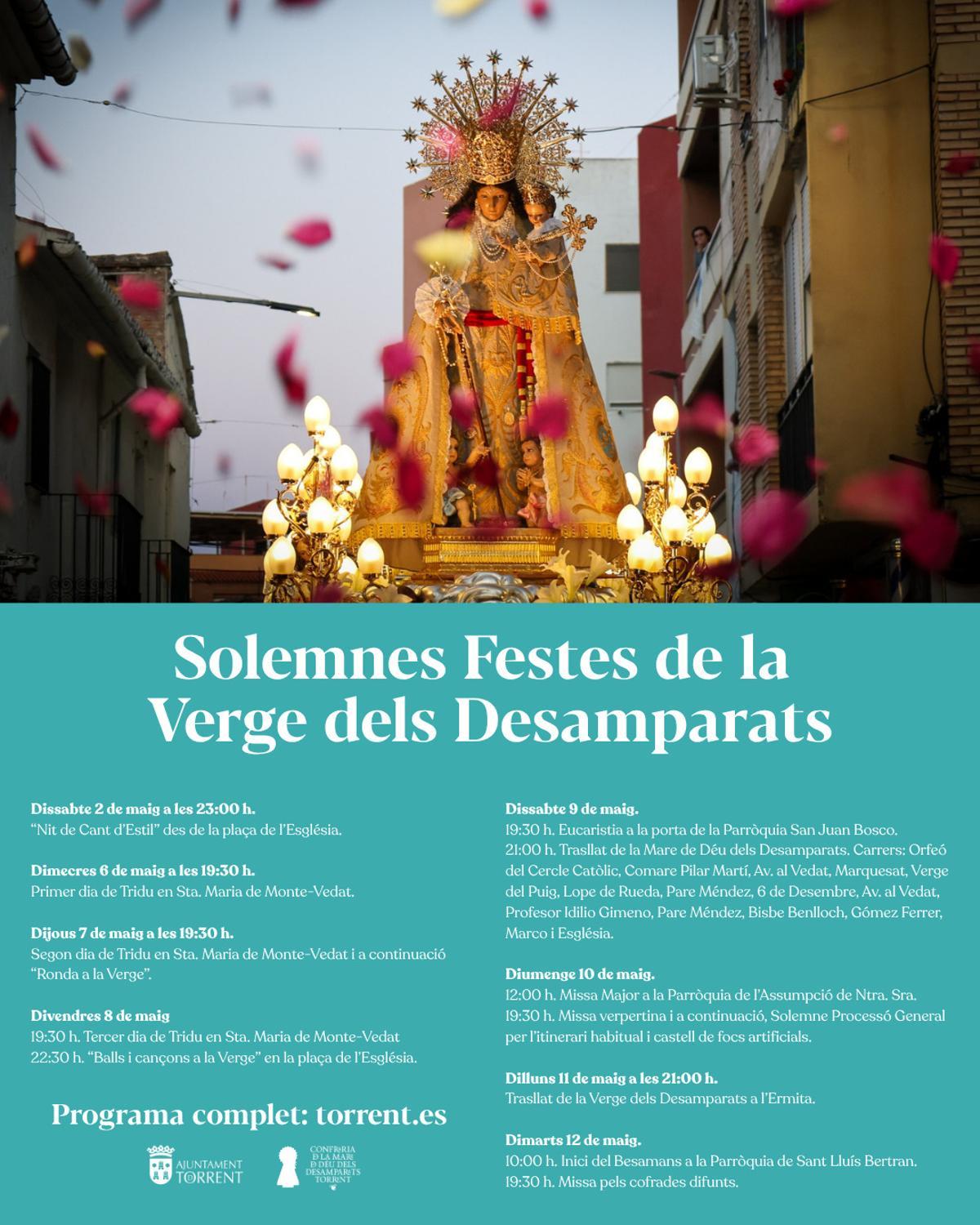 Torrent vive los días grandes de las Solemnes Fiestas de la Virgen de los Desamparados.