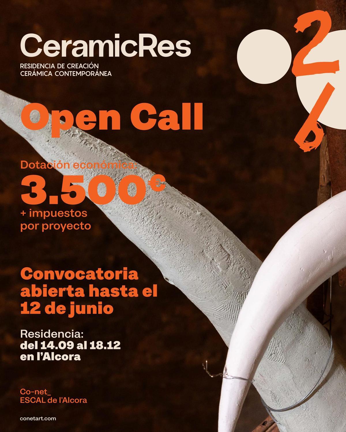 CeramicRes abre su nueva convocatoria hasta el 12 de junio.