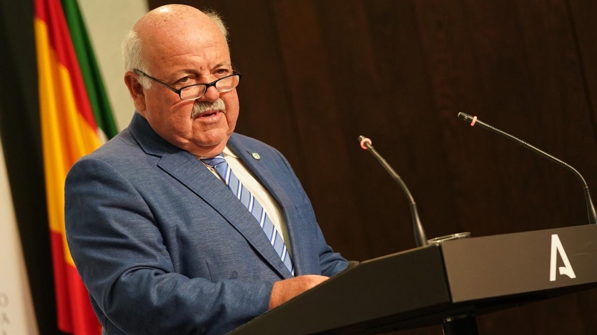 Jesús Aguirre, consejero de Salud y Familias de la Junta de Andalucía.