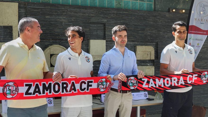 Javier Carbonell y Jaime Sancho se presentan con el Zamora CF cargados de ilusión por la temporada