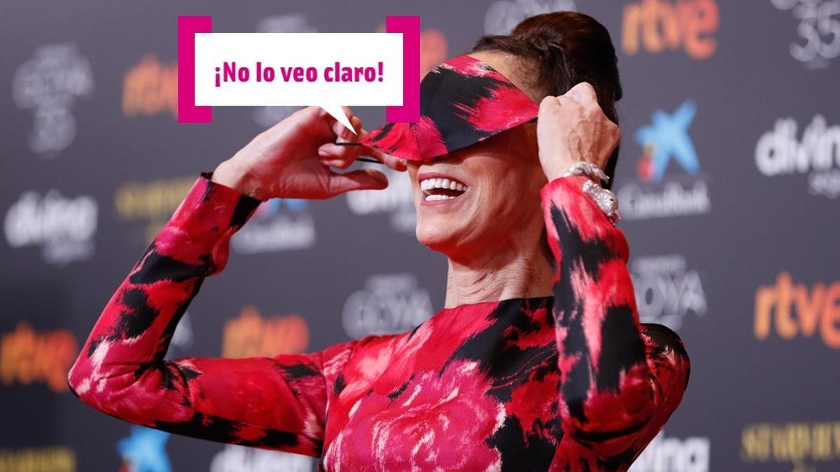 María Barranco en la alfombra roja de los Goya 2021